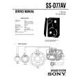 SONY SS-D77AV Service Manual