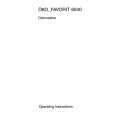 AEG FAV6040w Owner's Manual