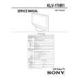 SONY KLV-17HR1 Service Manual