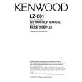 KENWOOD LZ601 Owner's Manual