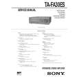 SONY TAFA30ES Service Manual