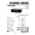 SONY XRU882RDS Service Manual