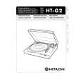 HITACHI HTG2 Owner's Manual