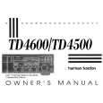 HARMAN KARDON TD4600 Owner's Manual