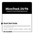 M-AUDIO MICROTRACK96 Quick Start