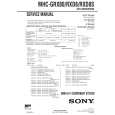 SONY MHCRXD8/S Service Manual