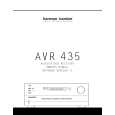 HARMAN KARDON AVR435 VER.2 Owner's Manual