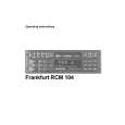 BLAUPUNKT FRANKFURT RCM104 Owner's Manual