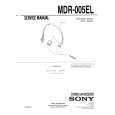 SONY MDR-005EL Service Manual