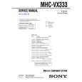 SONY MHCVX333 Service Manual