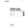 SONY GDM-400PST Owner's Manual