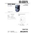 SONY SSGSX75 Service Manual