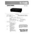 SONY TCFX400 Service Manual