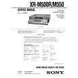 SONY XRM550 Service Manual