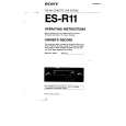 SONY ES-R11 Owner's Manual