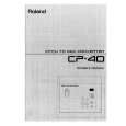 ROLAND CP-40 Owner's Manual