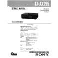 SONY TAAX295 Service Manual