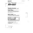 SONY XR-4357 Owner's Manual