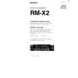 SONY RMX2 Owner's Manual