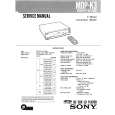 SONY MDP-K3 Service Manual