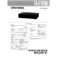 SONY TAF101R Service Manual