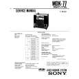 SONY MDK-77 Service Manual