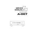 LUXMAN A-007 Service Manual