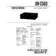 SONY XRC503 Service Manual