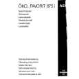 AEG FAV875I-S Owner's Manual