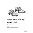 HUSQVARNA RIDER1030BIOCLIP Owner's Manual