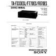 SONY TAF333ESL Service Manual