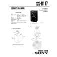 SONY SS-D117 Service Manual