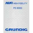 GRUNDIG PS8000 Owner's Manual