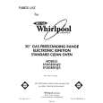 WHIRLPOOL SF305EERW2 Parts Catalog