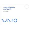 SONY PCG-FX301 VAIO Owner's Manual