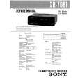 SONY XR7081 Service Manual