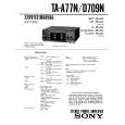 SONY TAD709N Service Manual
