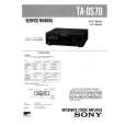 SONY TADS70 Service Manual