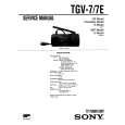 SONY TGV-7 Service Manual