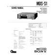 SONY MDS-S1 Service Manual
