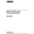 ZANUSSI ZOU346B Owner's Manual