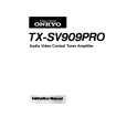 ONKYO TXVS909PRO Owner's Manual