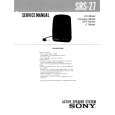 SONY SRS27 Service Manual