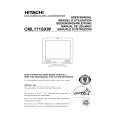 HITACHI CML171SXW Owner's Manual