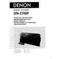 DENON DN2700F Owner's Manual