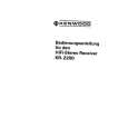 KENWOOD KR-2200 Owner's Manual