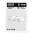 HITACHI DA500 Owner's Manual