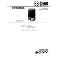 SONY SS-D560 Service Manual