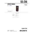 SONY SSZX6 Service Manual