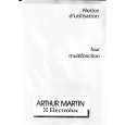 ARTHUR MARTIN ELECTROLUX FE0204W1 Owner's Manual